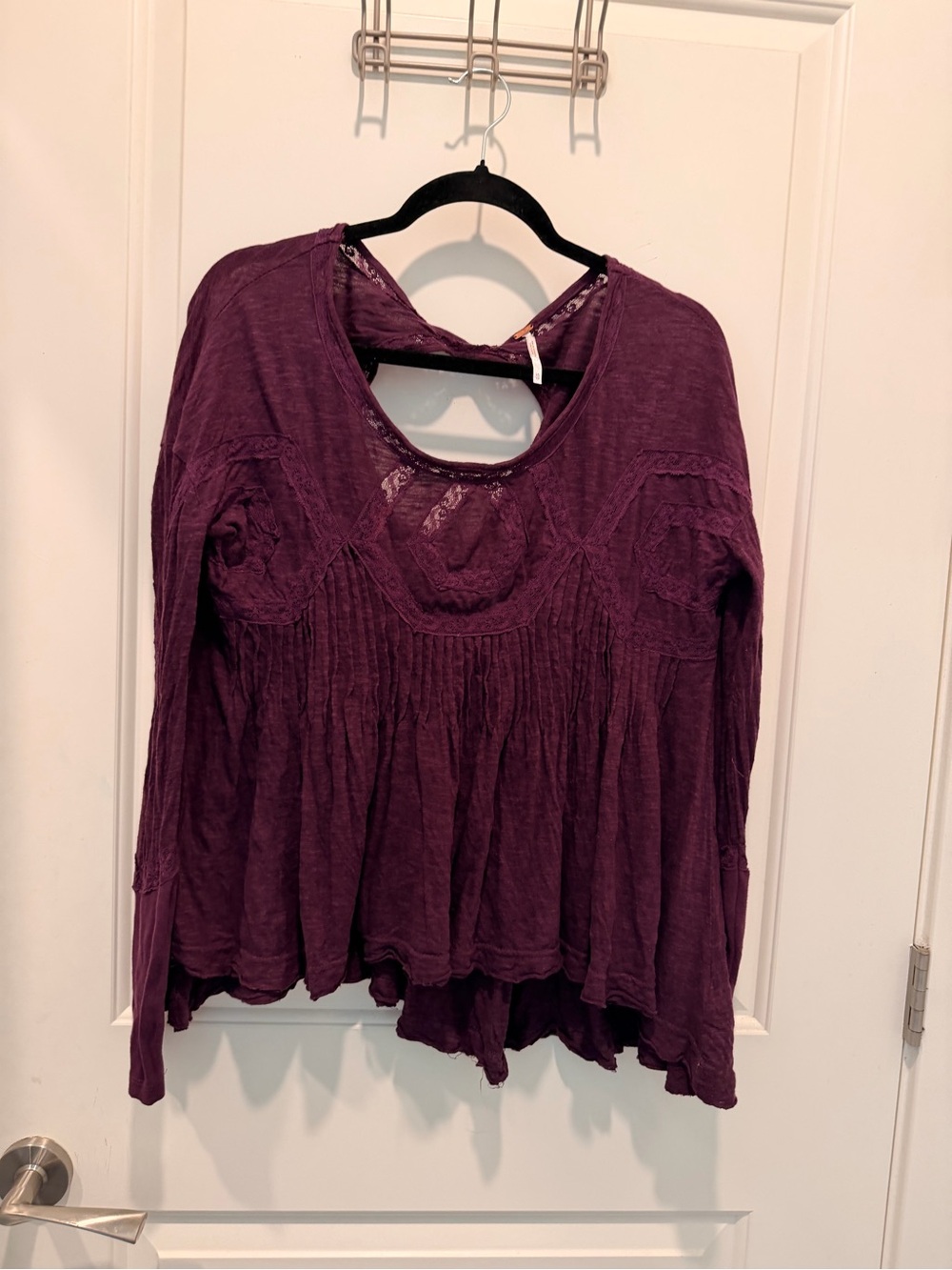 Free People New Hope
Babydoll Long Sleeve Tunic
Top in Purple Size XS